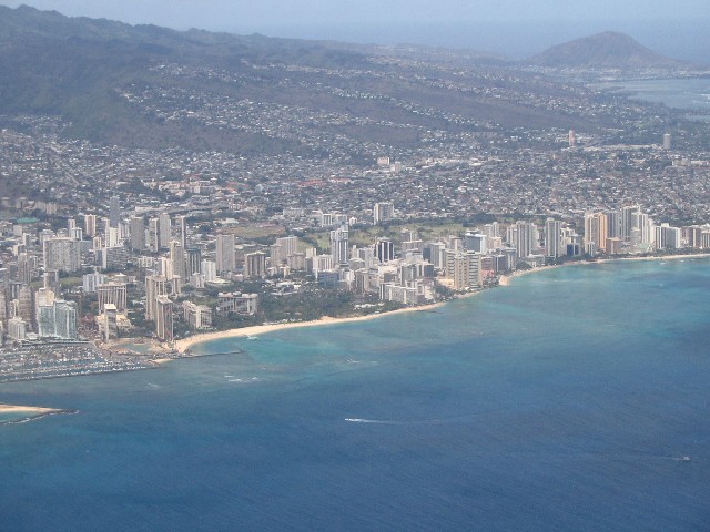 Waikiki from the air